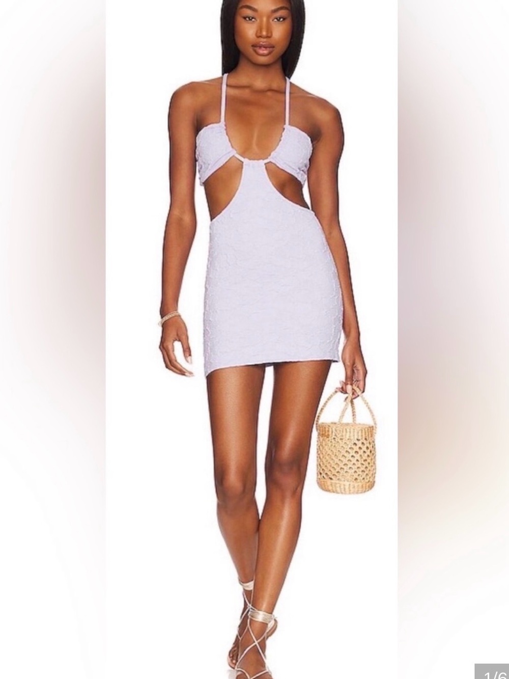 Maaji swim Lilac Cutout Halter Mini Dress